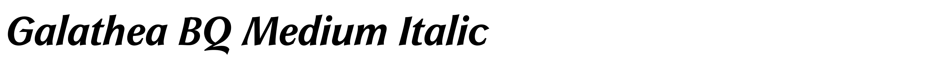 Galathea BQ Medium Italic